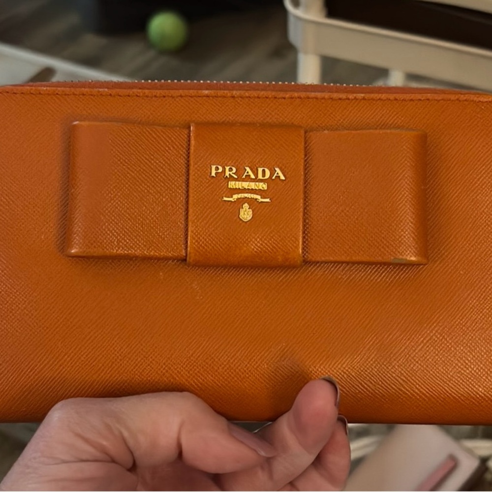 Prada Women's Orange Clutch Bag/wallet - Picture 2 of 7